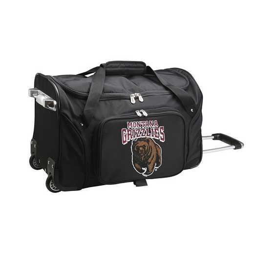 CLMGL401: NCAA Montana Grizzlies 22IN WHLD Duffel Nylon Bag
